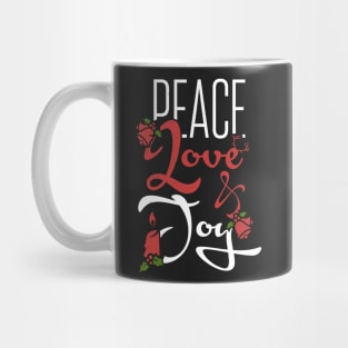 Christmas: Peace Love & Joy Mug